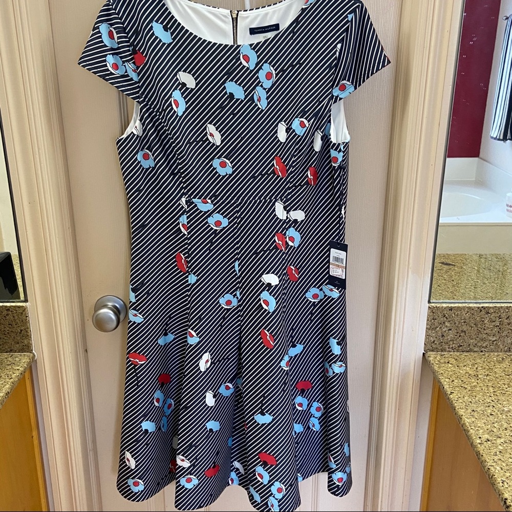 TH Cap Sleeve Poppy Striped Dress - NWT